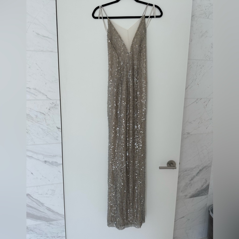 Galvan London sequin gown